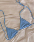 triangle bikini set in powder blue